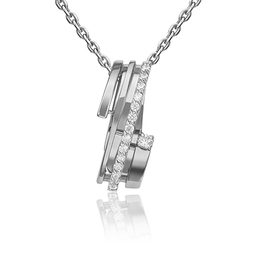 Подвеска из золота с камнем Фианит фото, цены