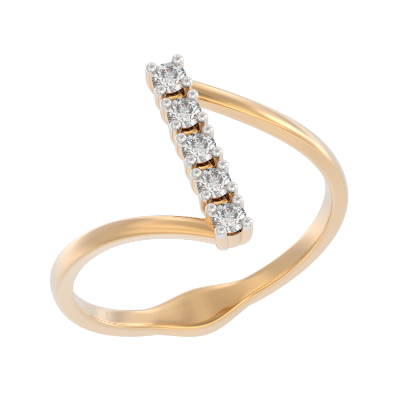 Кольцо из золота с камнем Фианит фото, цены