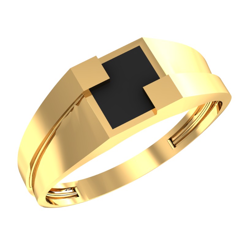 Печатка из золота с камнем Оникс фото, цены