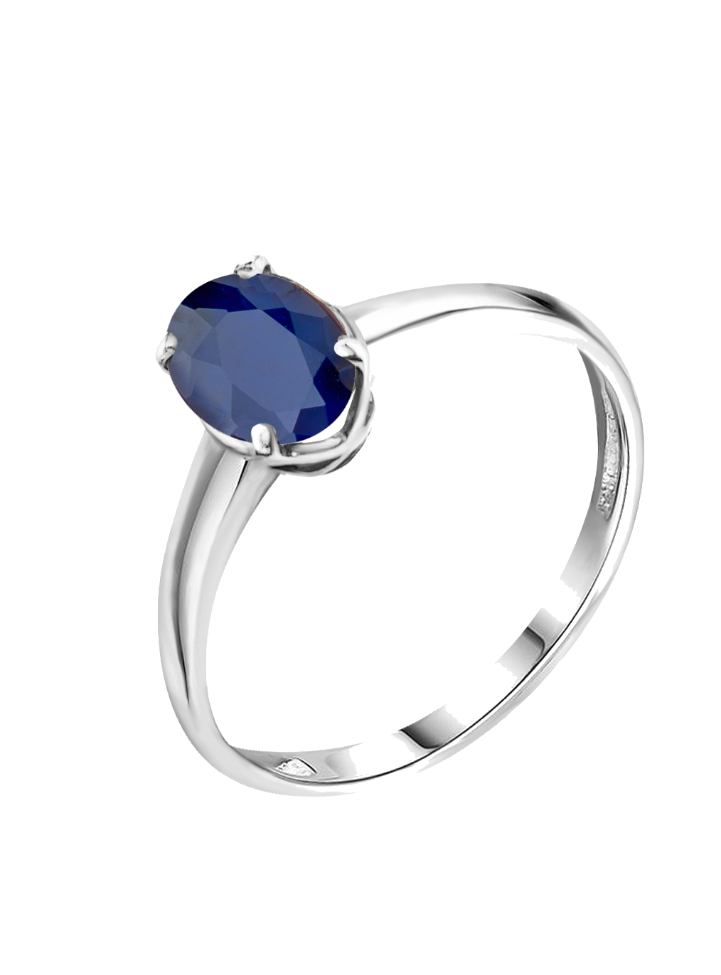 Кольцо из золота с камнем Сапфир фото, цены