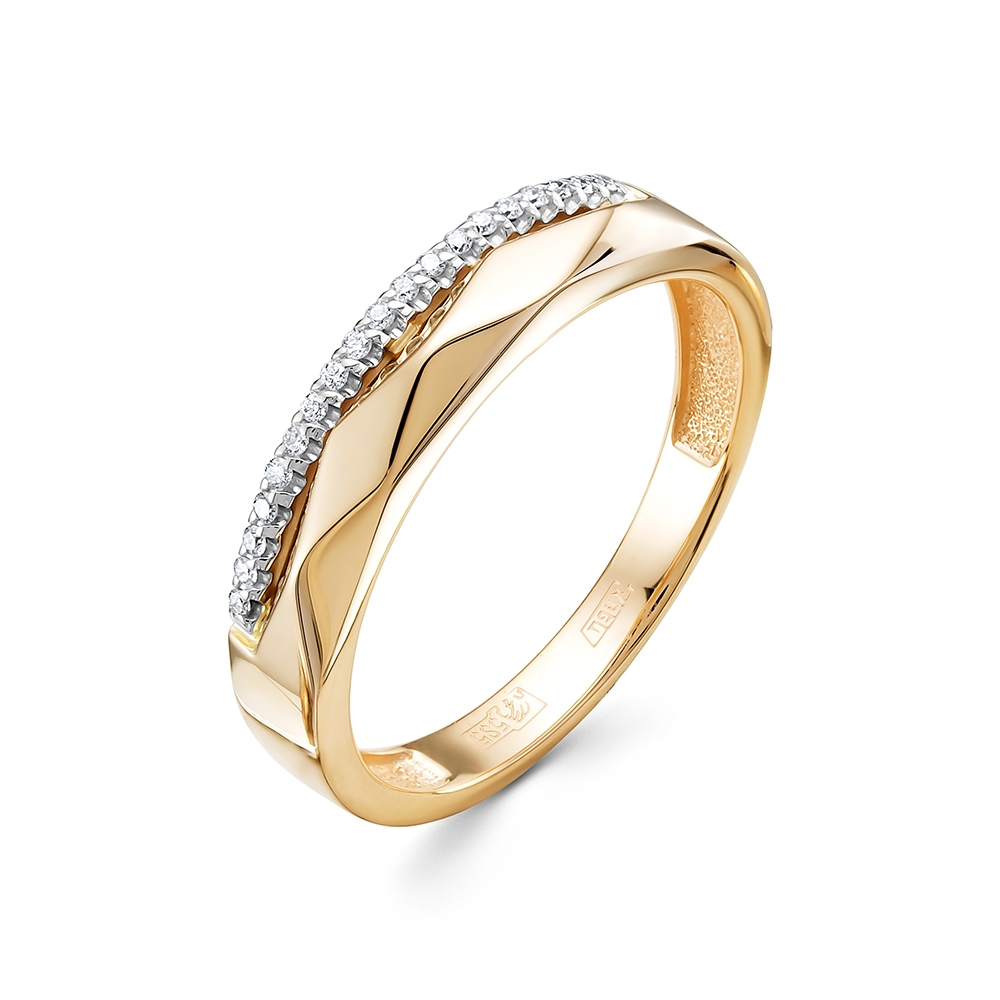 Кольцо из золота с камнем Бриллиант фото, цены