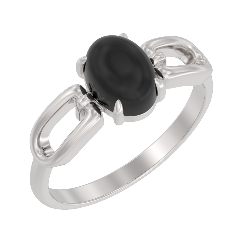 Кольцо из серебра с камнем Агат фото, цены