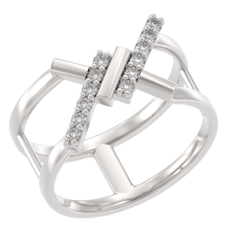 Кольцо из серебра с камнем Фианит фото, цены