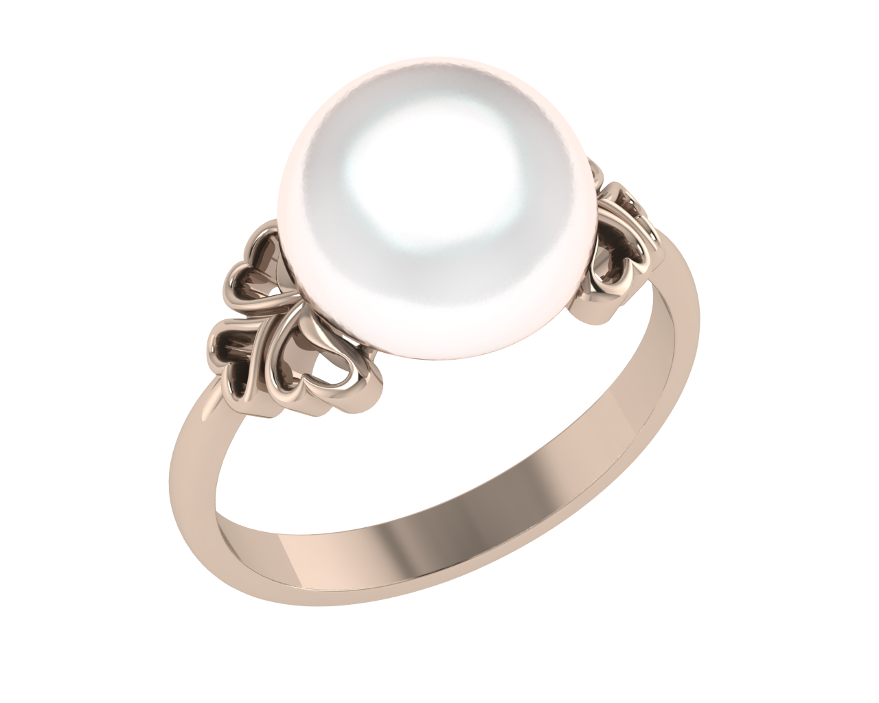 Кольцо из золота с камнем Жемчуг фото, цены