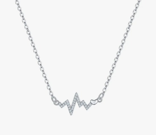 Колье из серебра с камнем Циркон фото, цены