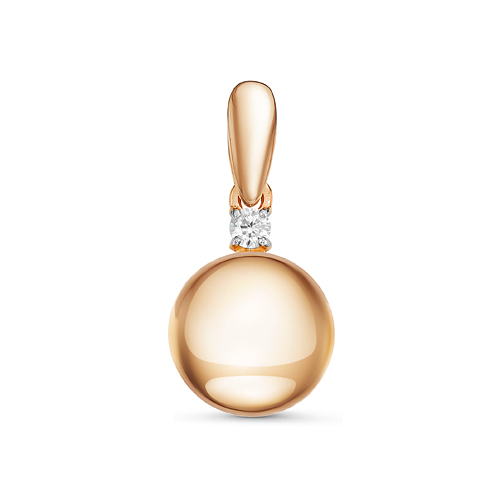 Подвеска из золота с камнем Фианит фото, цены