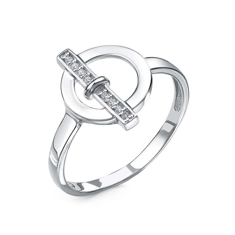 Кольцо из серебра с камнем Фианит фото, цены