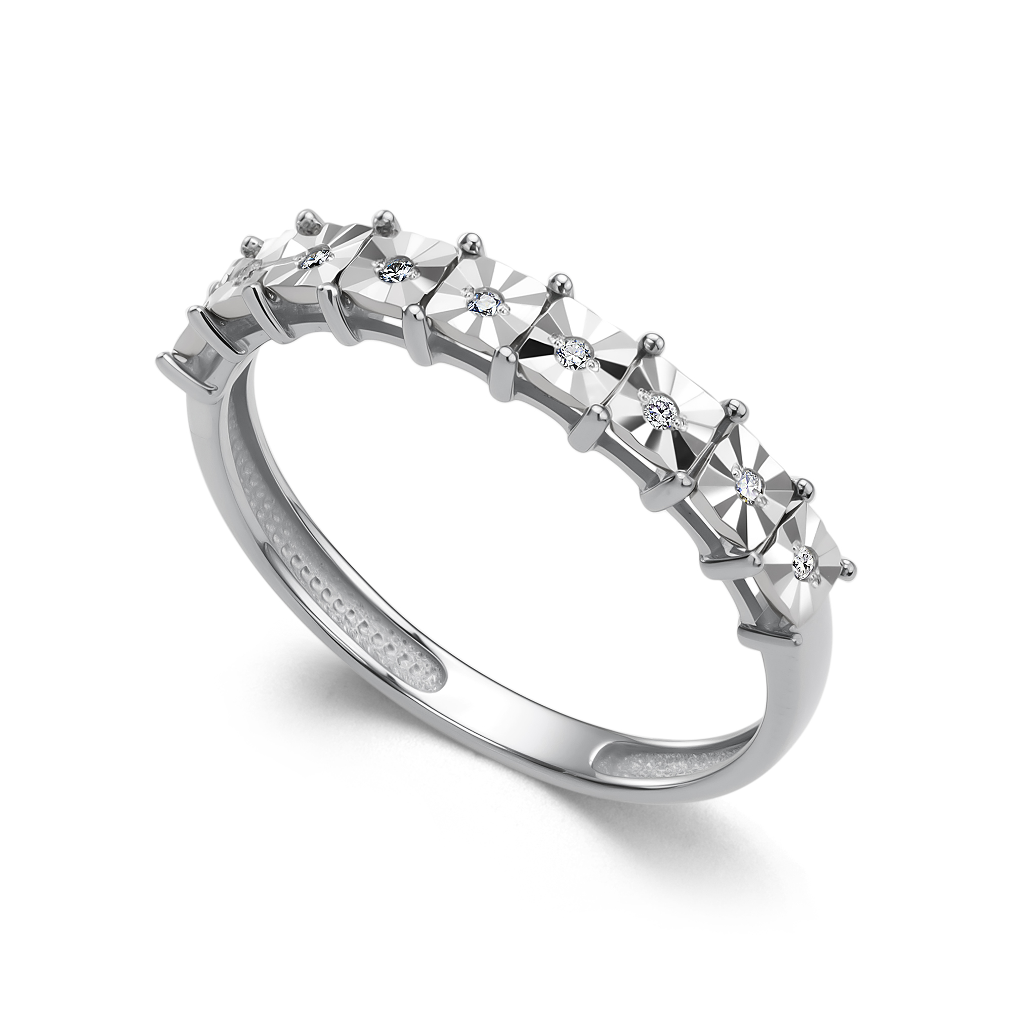 Кольцо из золота с камнем Бриллиант фото, цены