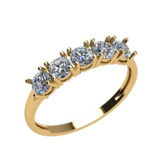 Кольцо из золота с камнем Фианит фото, цены