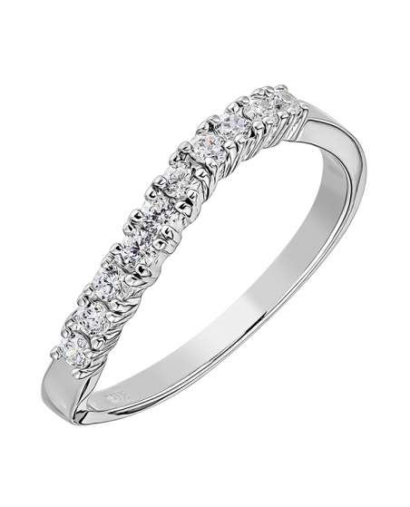 Кольцо из серебра с камнем Куб цирконий фото, цены