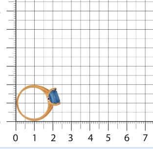 Кольцо из золота с камнем Топаз фото, цены