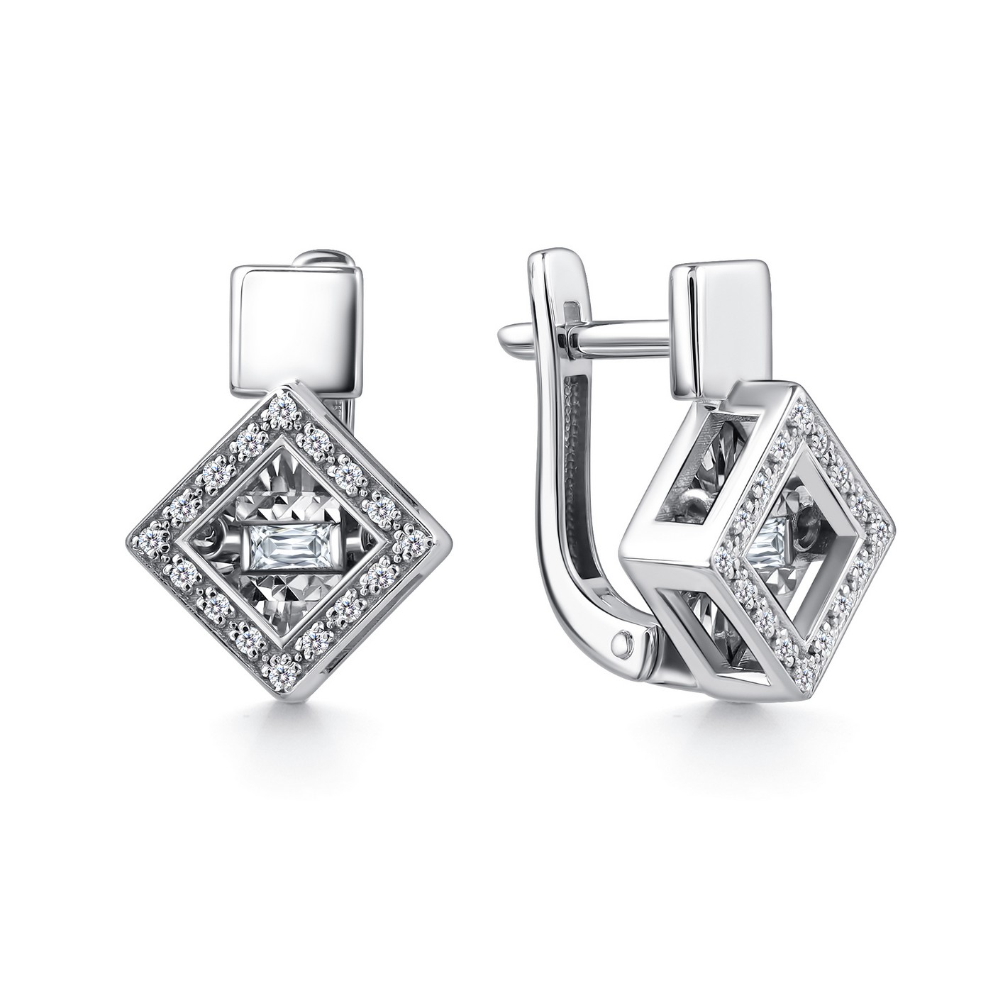 Серьги из золота с камнем Бриллиант,  фото, цены