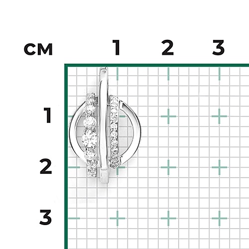 Подвеска из серебра с камнем Фианит фото, цены