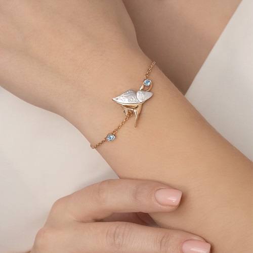 Браслет из золота с камнем Топаз фото, цены