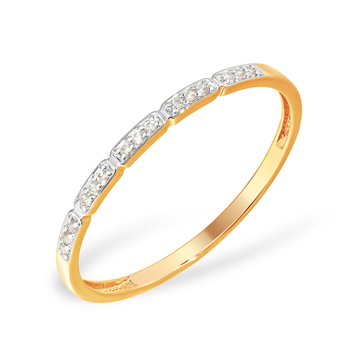 Кольцо из золота с камнем Фианит фото, цены