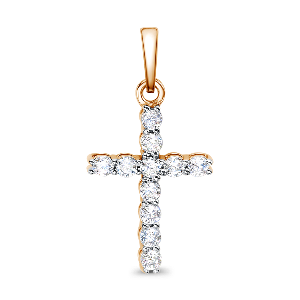 Подвеска из золота с камнем Фианит фото, цены