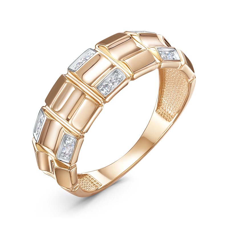 Кольцо из золота с камнем Фианит фото, цены