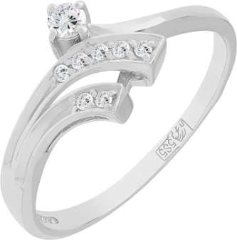 Кольцо из золота с камнем Бриллиант фото, цены