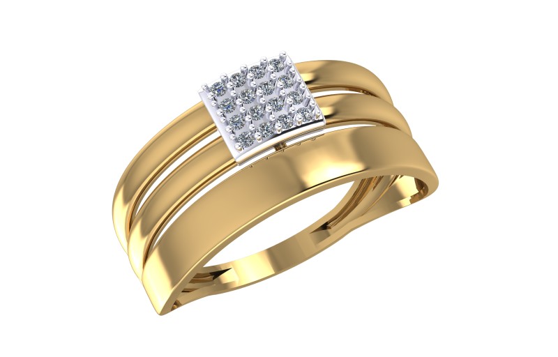 Кольцо из золота с камнем Фианит фото, цены