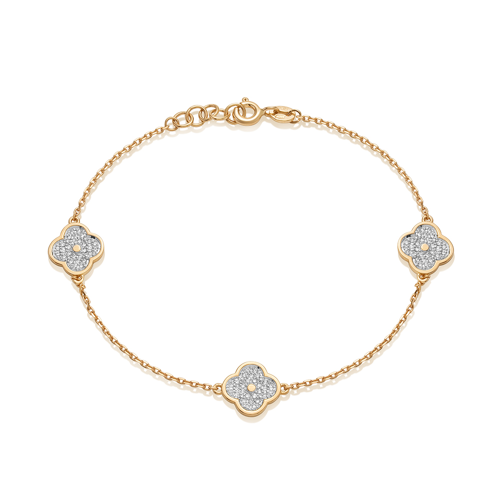 Браслет из золота с камнем Бриллиант фото, цены