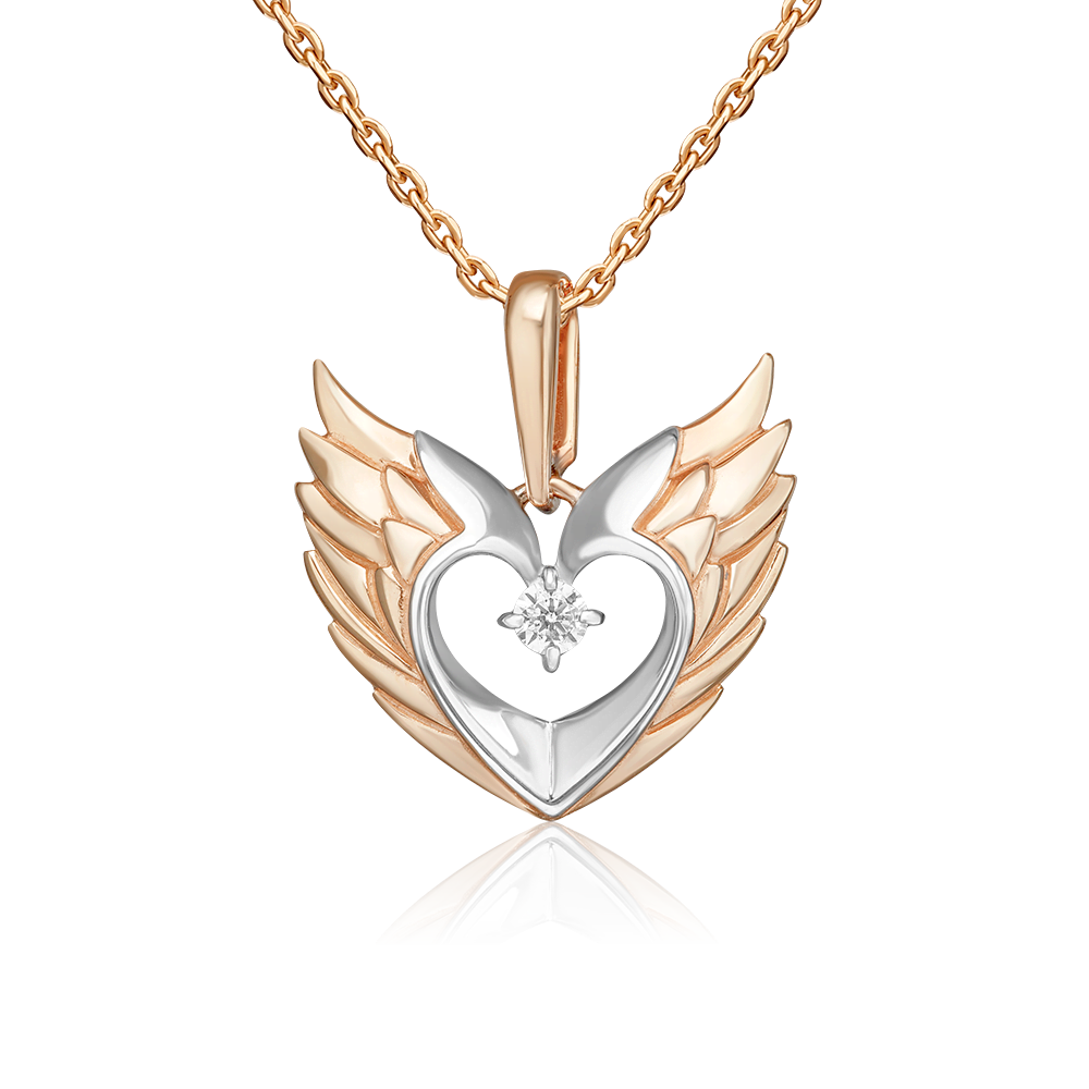 Подвеска из золота с камнем Фианит фото, цены