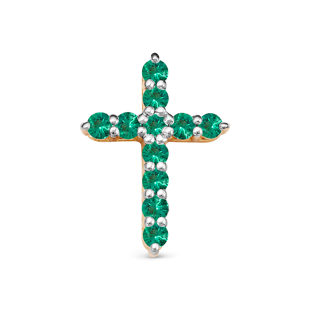 Подвеска из золота с камнем Изумруд фото, цены