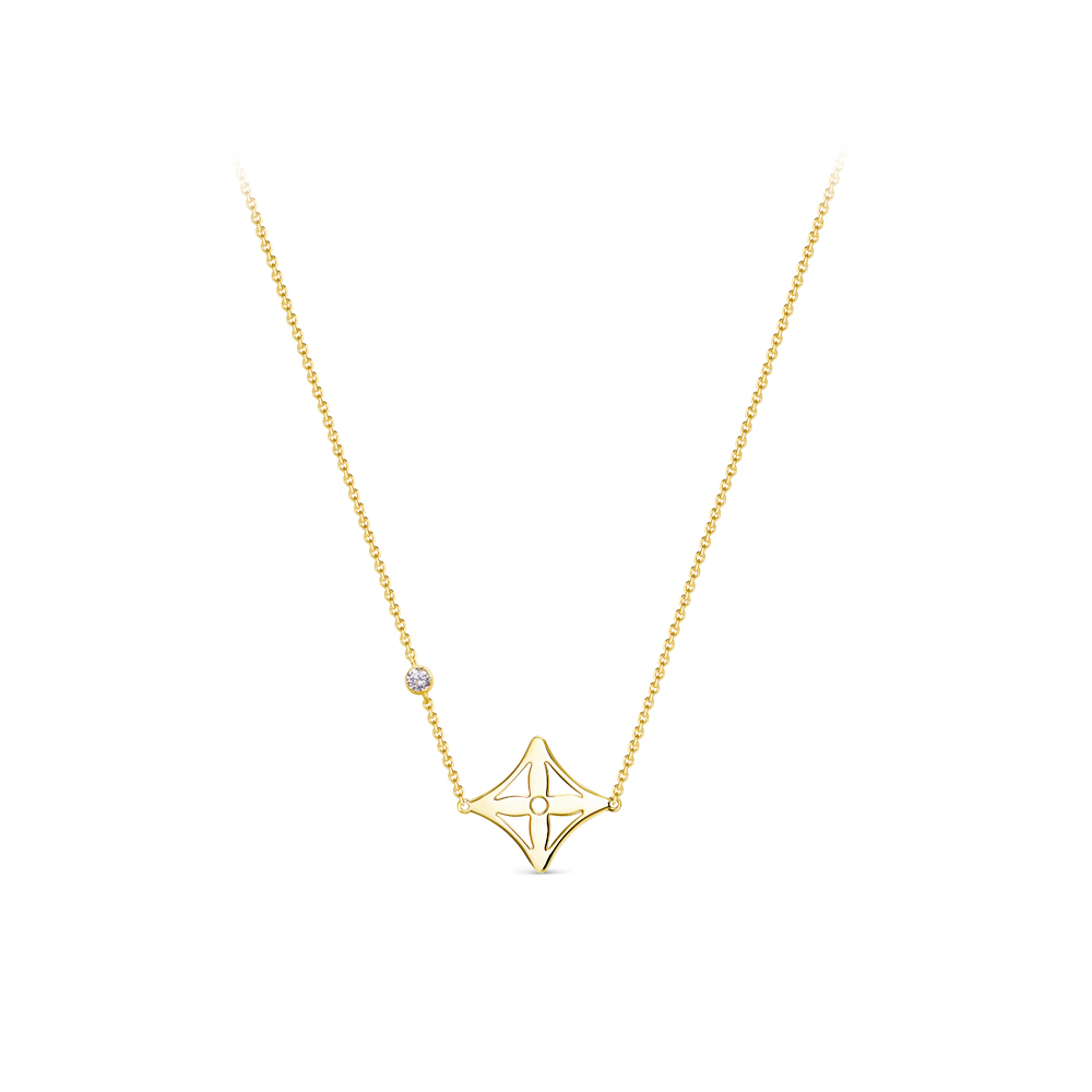 Колье из золота с камнем Фианит фото, цены