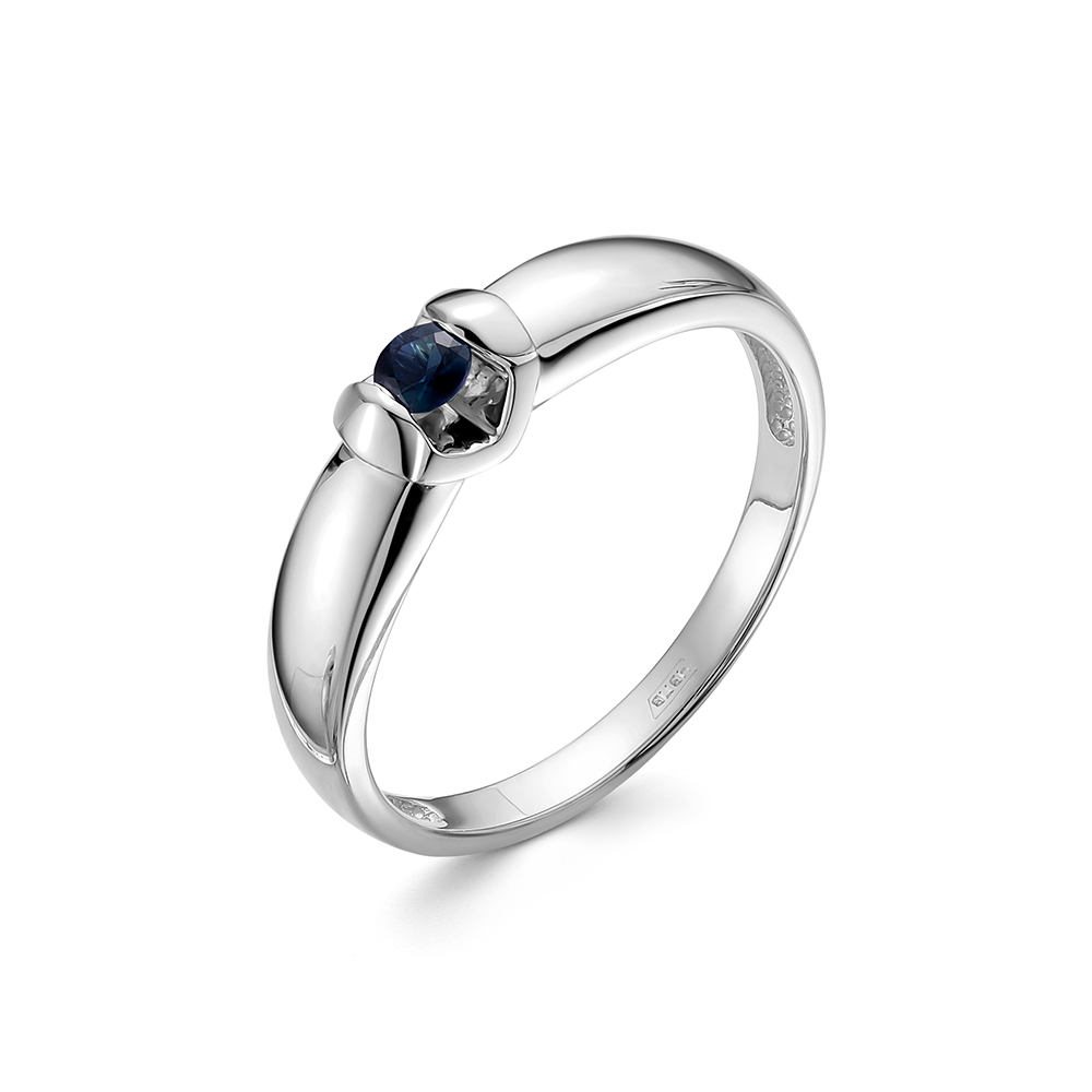 Кольцо из золота с камнем Сапфир фото, цены