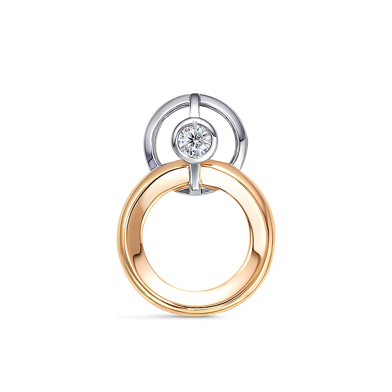 Подвеска из золота с камнем Фианит фото, цены