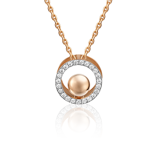 Подвеска из золота с камнем Фианит фото, цены