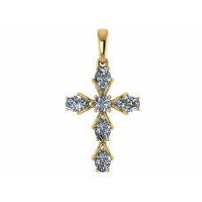 Подвеска из золота с камнем Фианит фото, цены