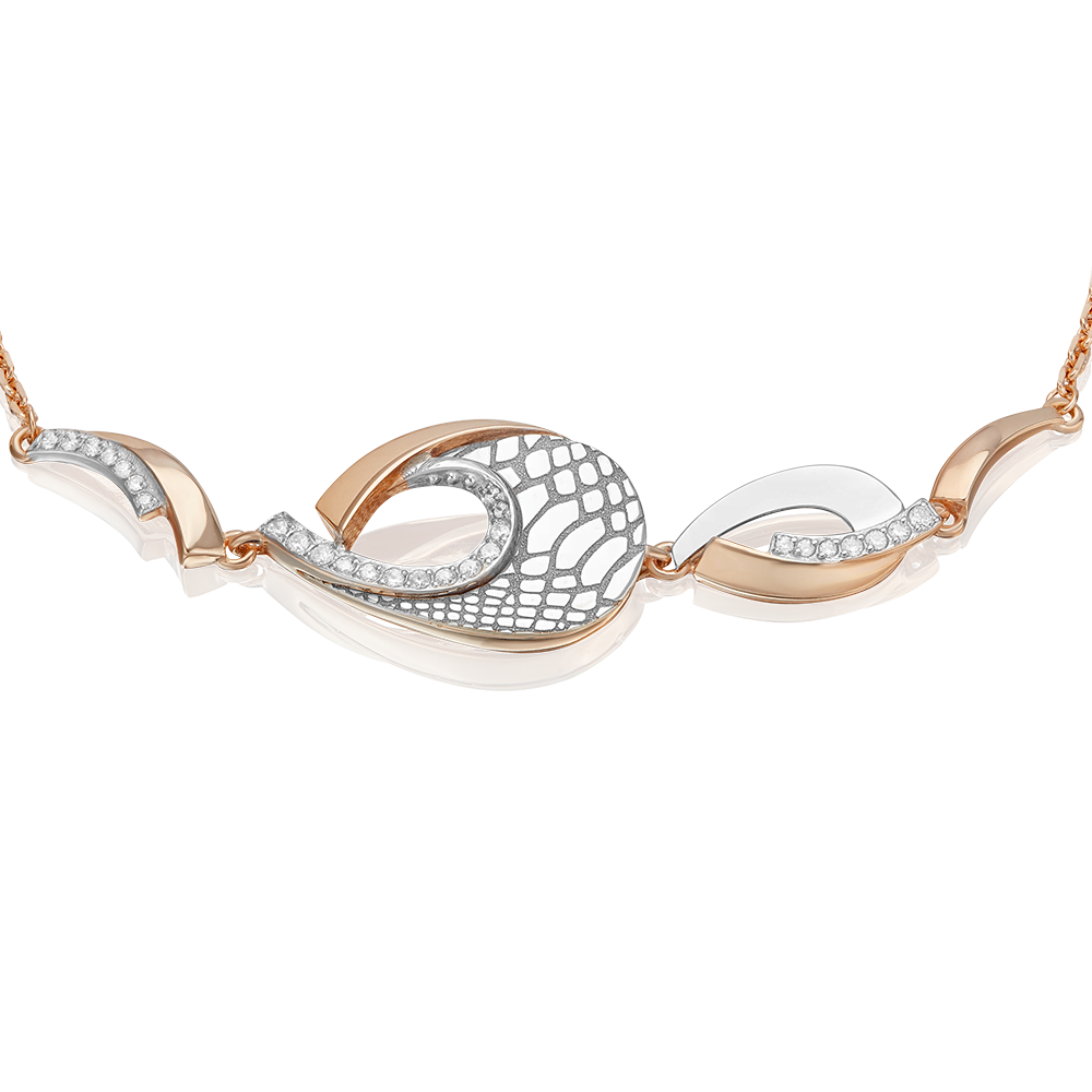 Браслет из золота с камнем Фианит фото, цены