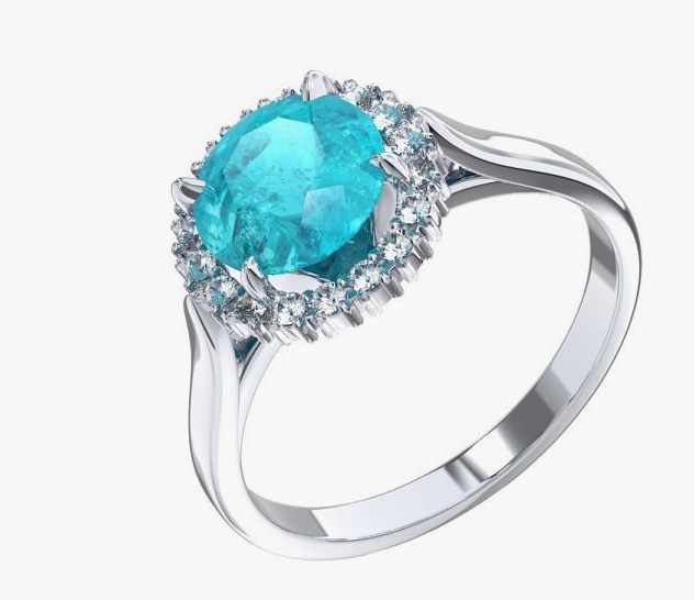 Кольцо из серебра с камнем Фианит, Горный хрусталь фото, цены