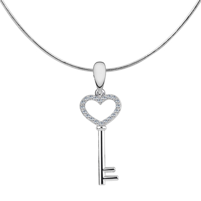 Подвеска из серебра с камнем Фианит фото, цены