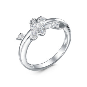 Кольцо из серебра с камнем Фианит фото, цены