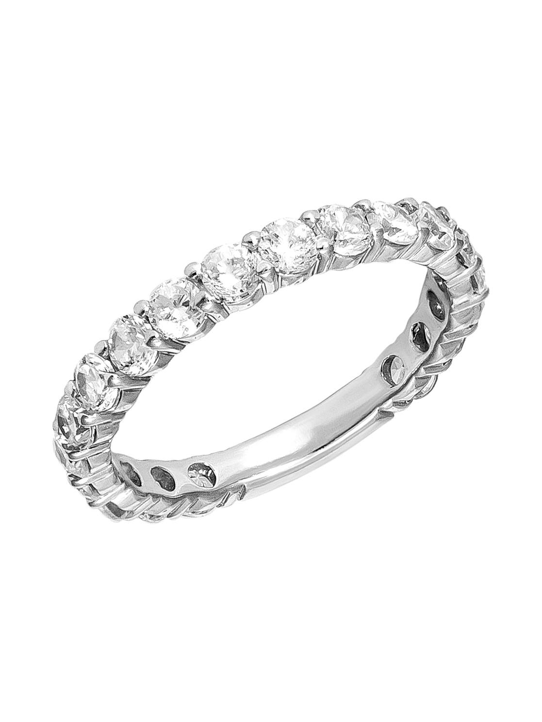 Кольцо из серебра с камнем Фианит фото, цены