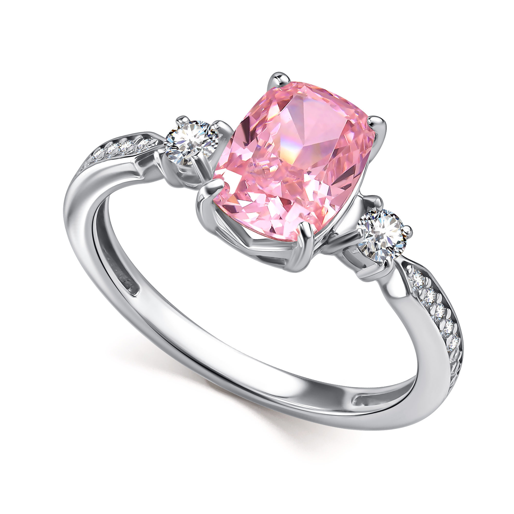 Кольцо из серебра с камнем Фианит,  фото, цены