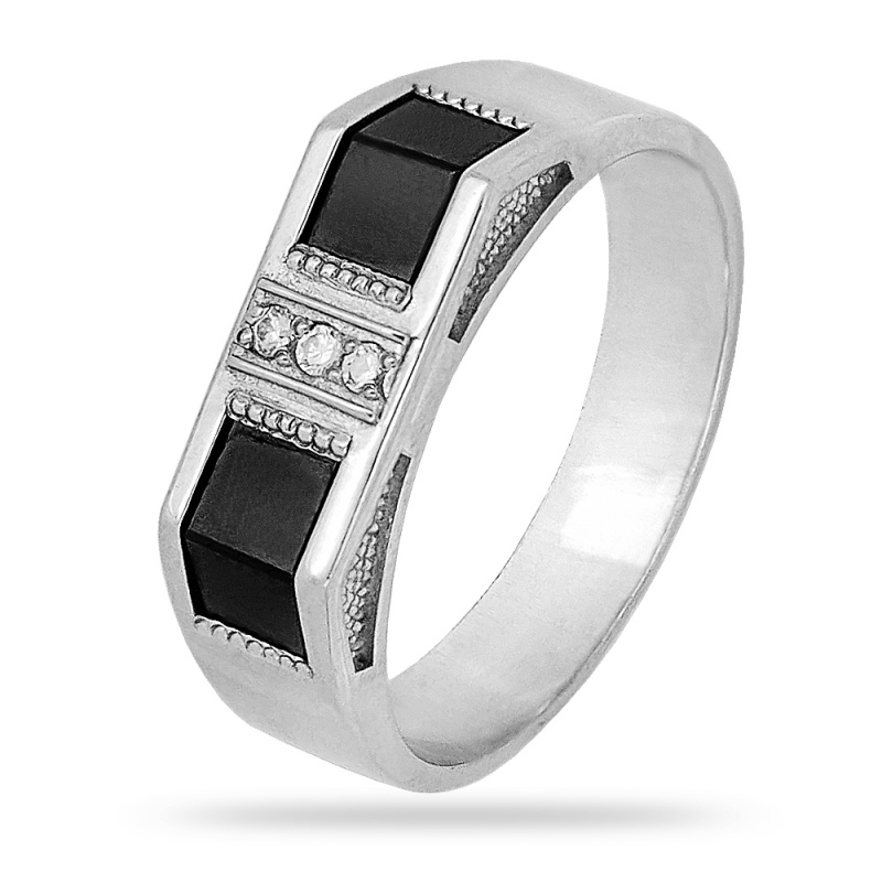 Печатка из серебра с камнем Фианит фото, цены