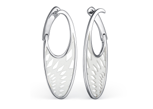 Серьги из серебра с камнем вставками эмали фото, цены