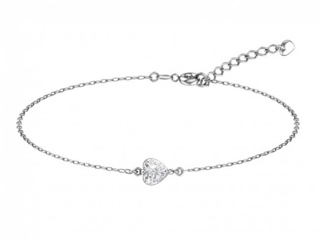 Браслет из серебра с камнем Фианит фото, цены