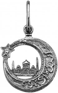 Мусульманка из серебра с камнем Фианит фото, цены
