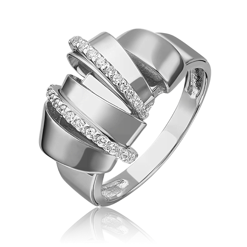 Кольцо из золота с камнем Фианит фото, цены