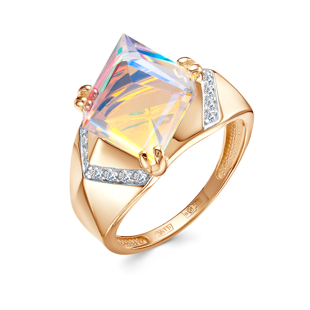 Кольцо из золота с камнем Танзанит синт. фото, цены