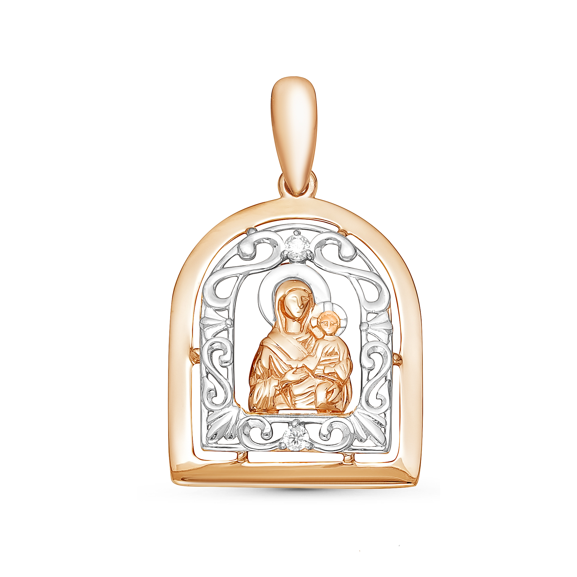 Икона из золота с камнем Фианит фото, цены