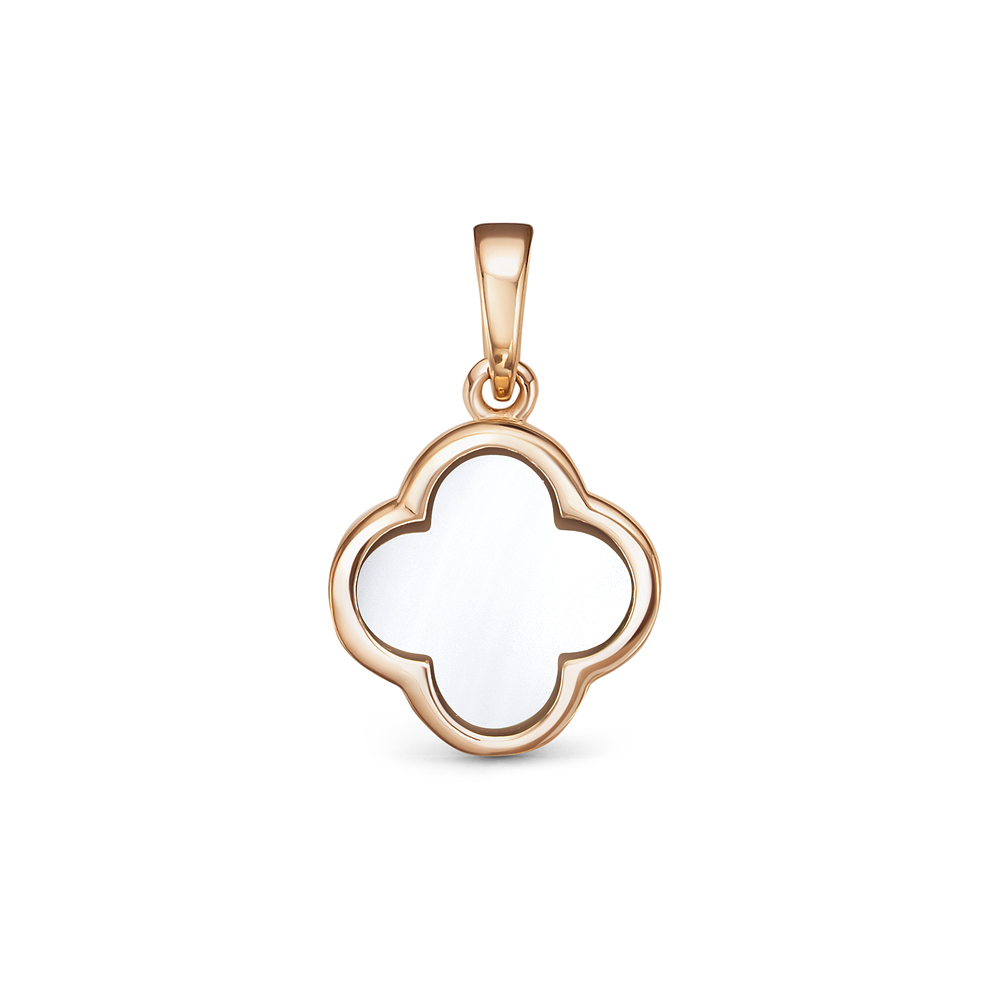 Подвеска из золота с камнем Перламутр фото, цены