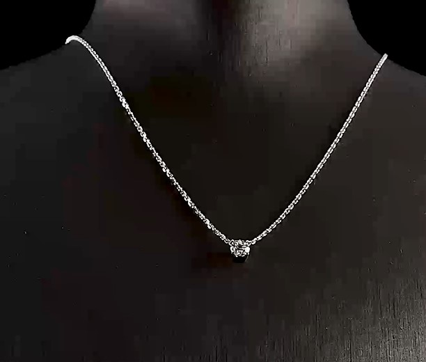 Колье из золота с камнем Бриллиант фото, цены