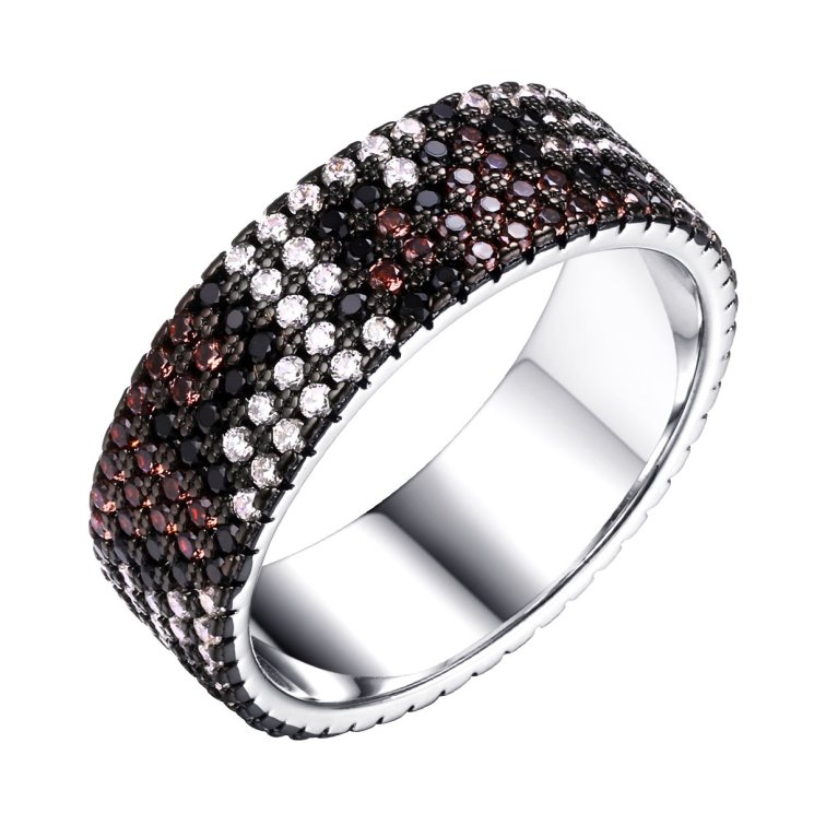 Кольцо из серебра с камнем Фианит, Нанокристалл фото, цены