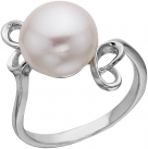 Кольцо из серебра с камнем Жемчуг фото, цены