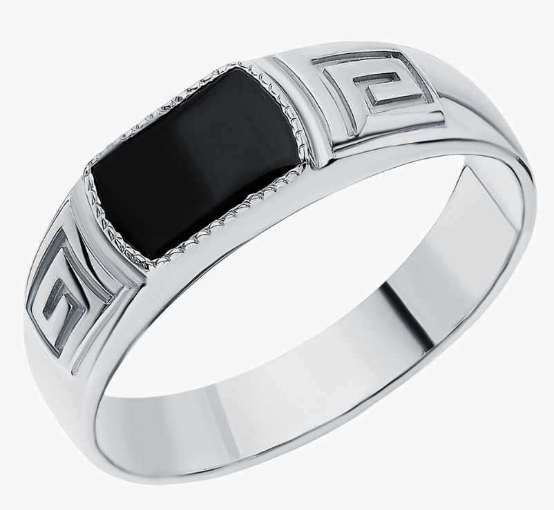 Печатка из серебра с камнем Фианит фото, цены