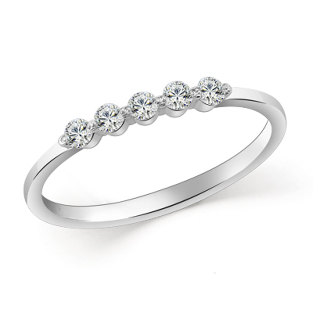 Кольцо из серебра с камнем Фианит фото, цены